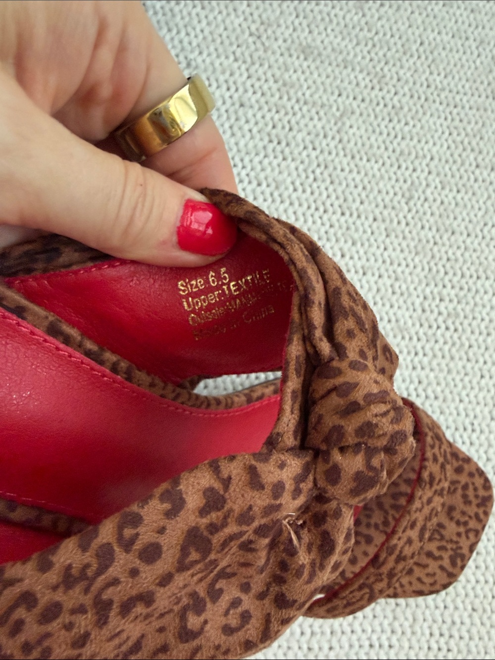 New York and Company Gerri Heels Animal Print Size 6.5 - Picture 8 of 8